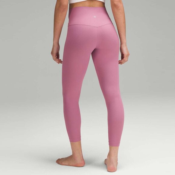 Lululemon Align Ribbed High-Rise 25" Dust Pink Women's Size 6 - Picture 1 of 7